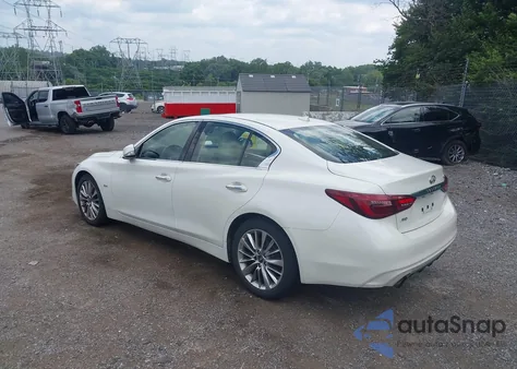 2018 Infiniti Q50 3.0T Luxe z USA, uszkodzony, nr VIN JN1EV7AR7JM443319